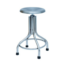 Stainless Steel Doctor Stool With Rubber Glider